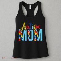 Autism Mom Life Puzzle Mothers Day Autism Mom Women's Tank Top thumb 3