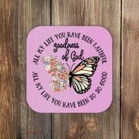 All My Life You Have Been Faithful Butterfly Christian Coaster thumb 0