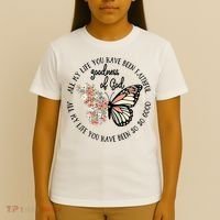 All My Life You Have Been Faithful Butterfly Christian T-Shirt thumb 4
