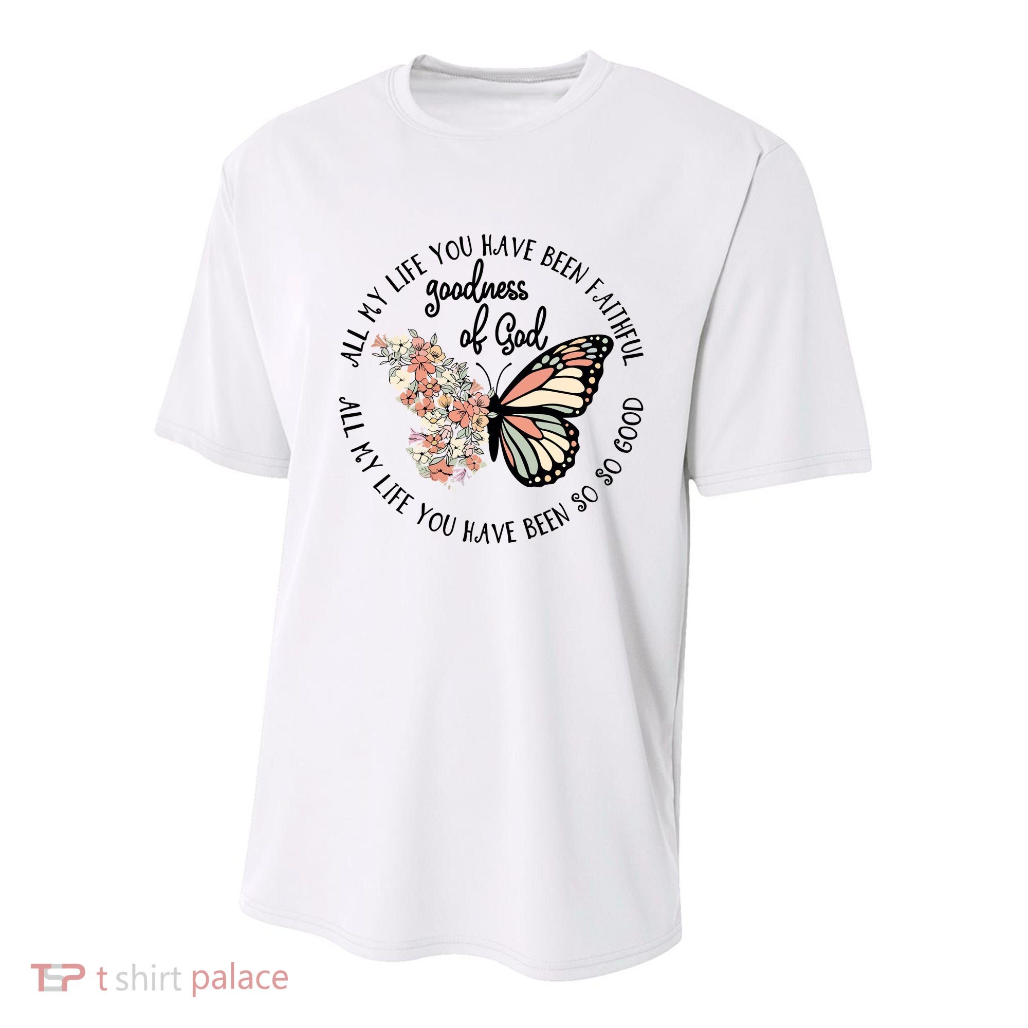 All My Life You Have Been Faithful Butterfly Christian Youth Performance Sprint T-Shirt
