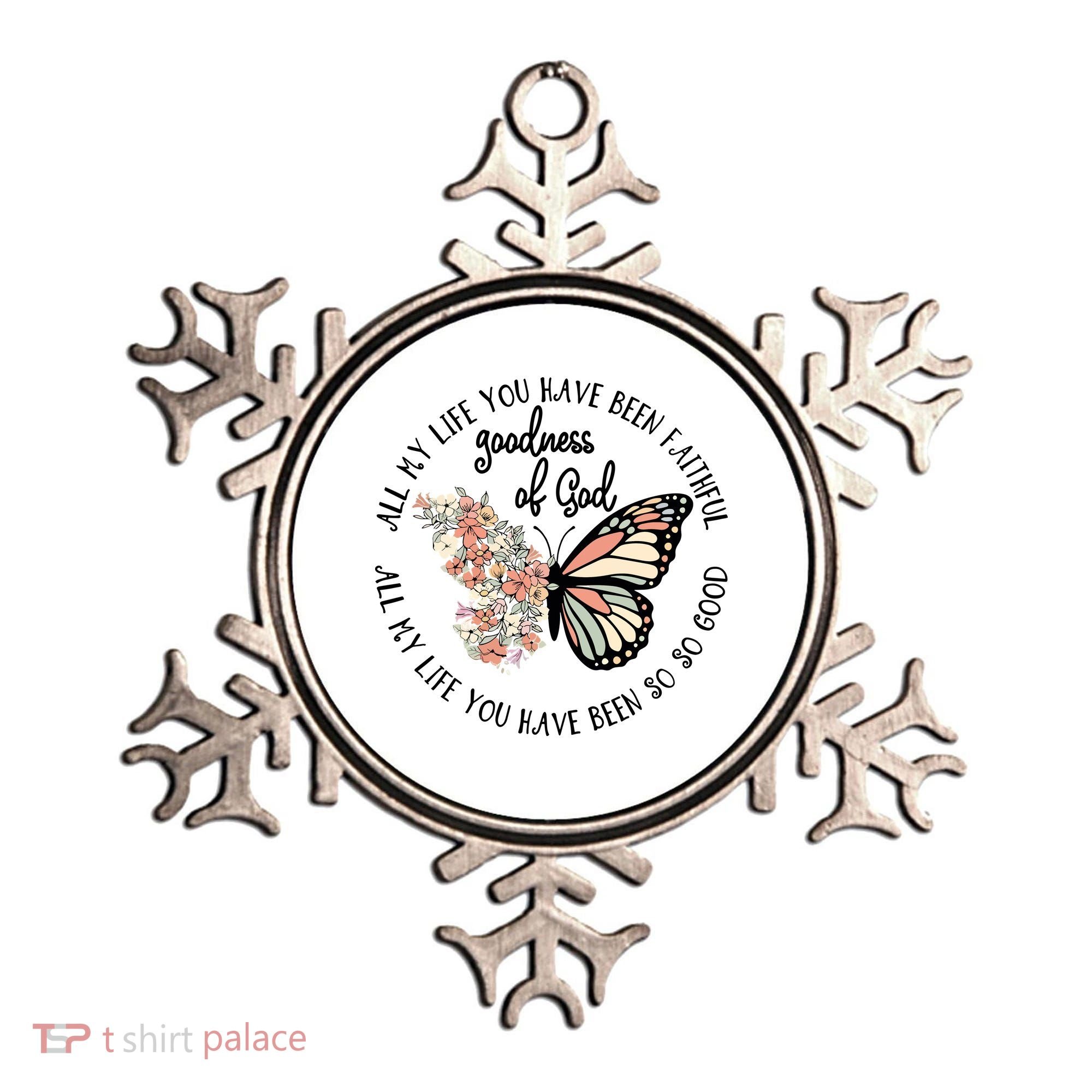 All My Life You Have Been Faithful Butterfly Christian Ornament