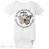 All My Life You Have Been Faithful Butterfly Christian Baby Bodysuit thumb 0
