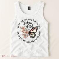 All My Life You Have Been Faithful Butterfly Christian Tank Top thumb 2