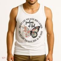 All My Life You Have Been Faithful Butterfly Christian Tank Top thumb 3