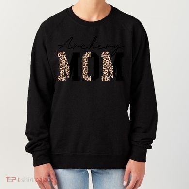 Archery Mom Leopard Archer Archery Mama Proud Parent Hunter Gift Women's Sweatshirt