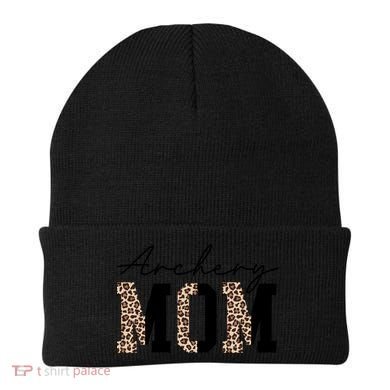 Archery Mom Leopard Archer Archery Mama Proud Parent Hunter Gift Beanie