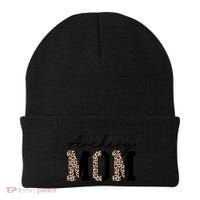 Archery Mom Leopard Archer Archery Mama Proud Parent Hunter Gift Beanie thumb 0
