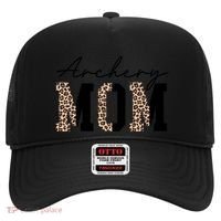 Archery Mom Leopard Archer Archery Mama Proud Parent Hunter Gift Hat thumb 0