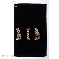 Archery Mom Leopard Archer Archery Mama Proud Parent Hunter Gift Golf Towel thumb 0
