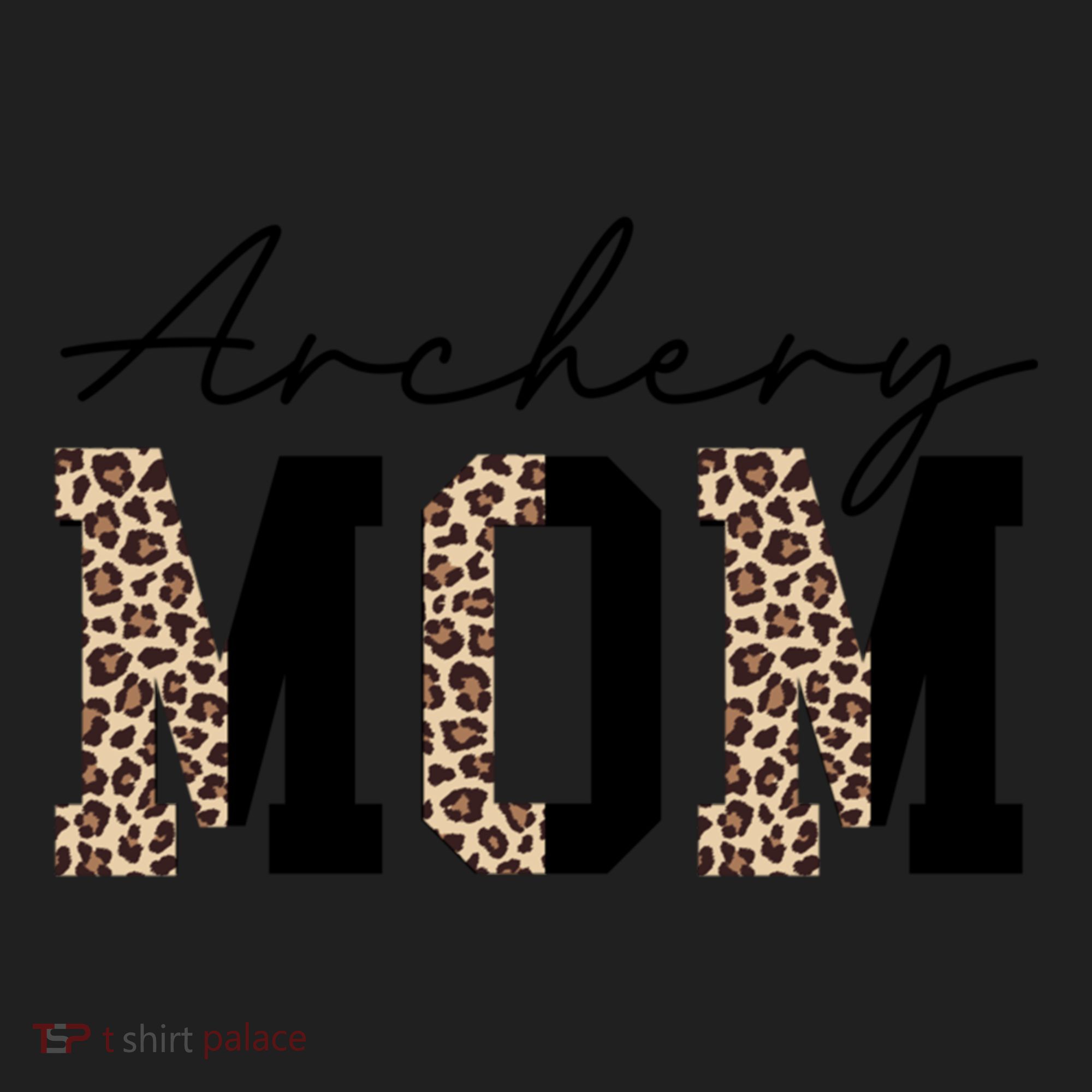 Archery Mom Leopard Archer Archery Mama Proud Parent Hunter Gift Golf Towel