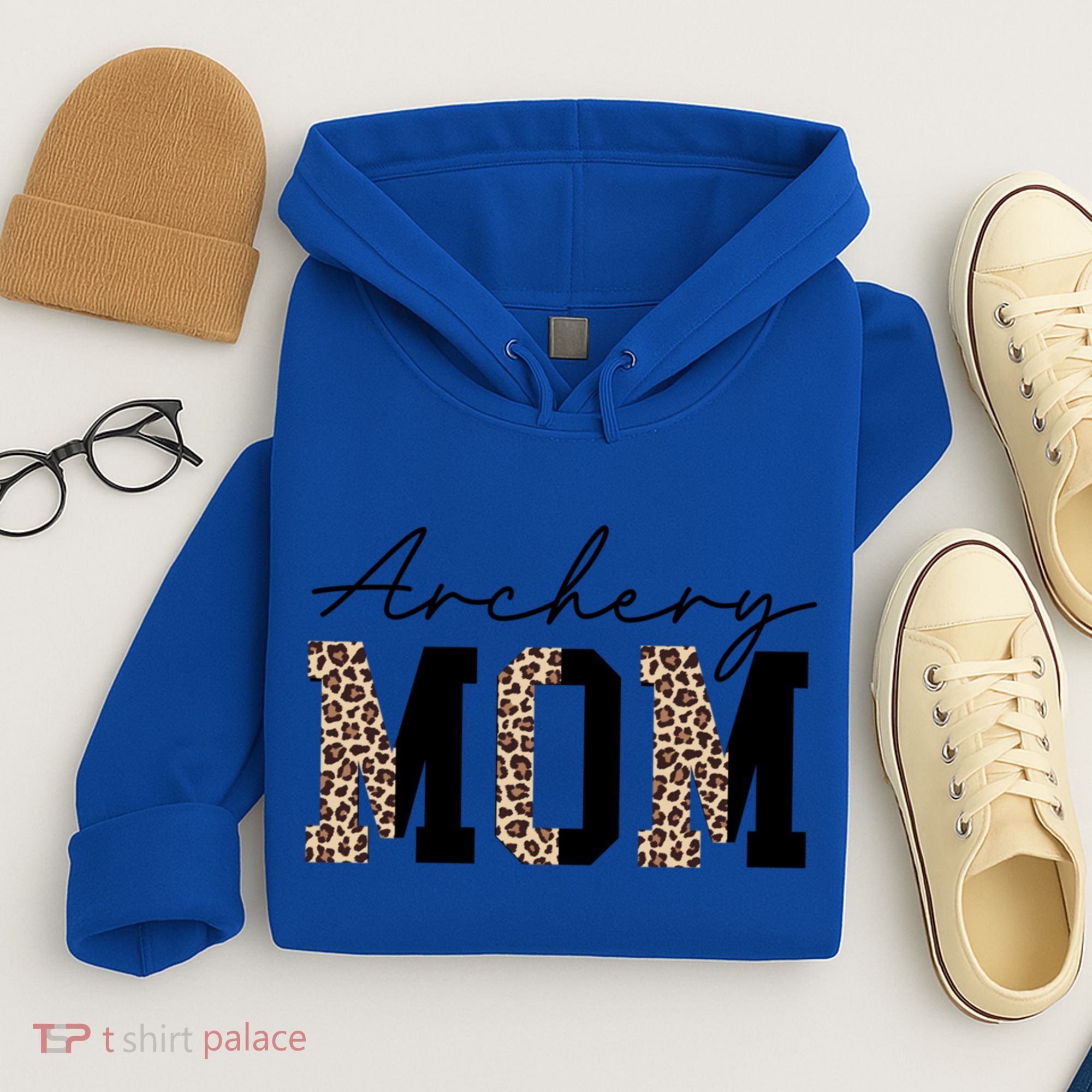 Archery Mom Leopard Archer Archery Mama Proud Parent Hunter Gift Hoodie