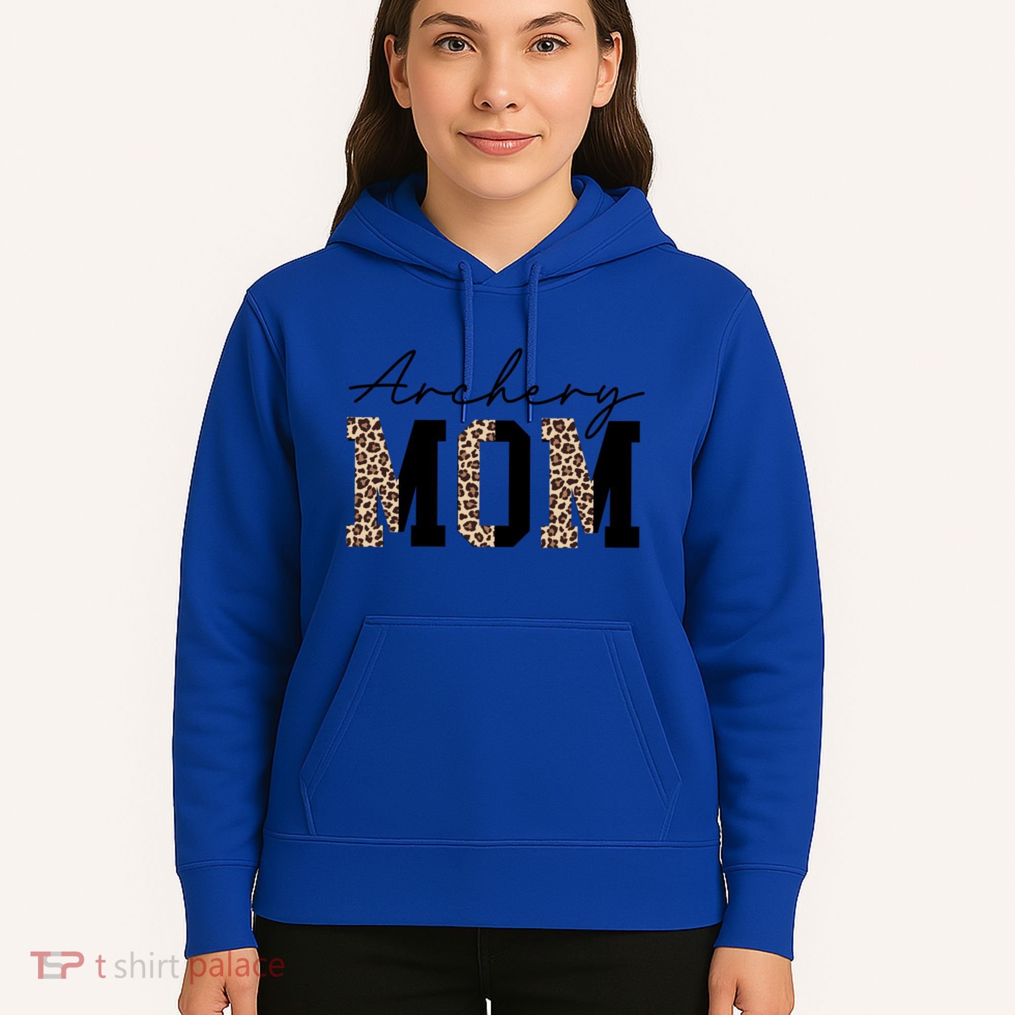 Archery Mom Leopard Archer Archery Mama Proud Parent Hunter Gift Hoodie