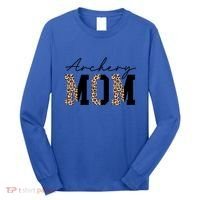 Archery Mom Leopard Archer Archery Mama Proud Parent Hunter Gift Long Sleeve Shirt thumb 0