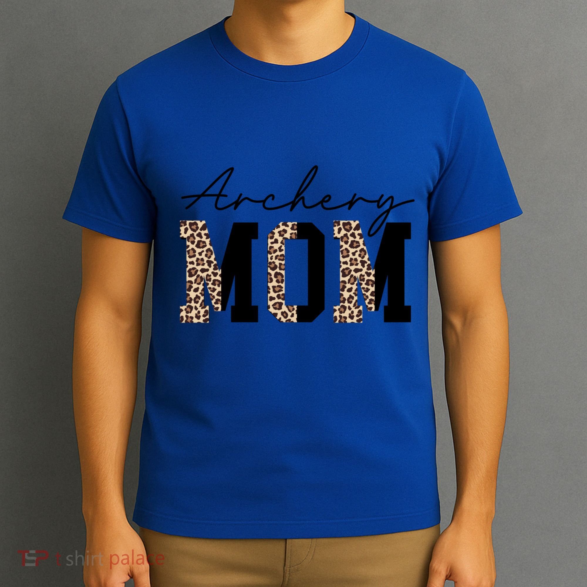 Archery Mom Leopard Archer Archery Mama Proud Parent Hunter Gift T-Shirt