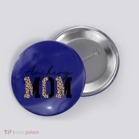 Archery Mom Leopard Archer Archery Mama Proud Parent Hunter Gift Button thumb 0
