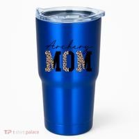 Archery Mom Leopard Archer Archery Mama Proud Parent Hunter Gift Tumbler thumb 0