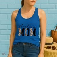 Archery Mom Leopard Archer Archery Mama Proud Parent Hunter Gift Women's Tank Top thumb 2