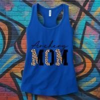 Archery Mom Leopard Archer Archery Mama Proud Parent Hunter Gift Women's Tank Top thumb 3