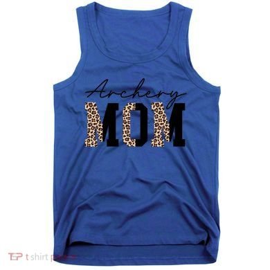 Archery Mom Leopard Archer Archery Mama Proud Parent Hunter Gift Tank Top