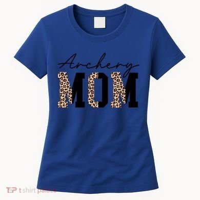 Archery Mom Leopard Archer Archery Mama Proud Parent Hunter Gift Women's T-Shirt