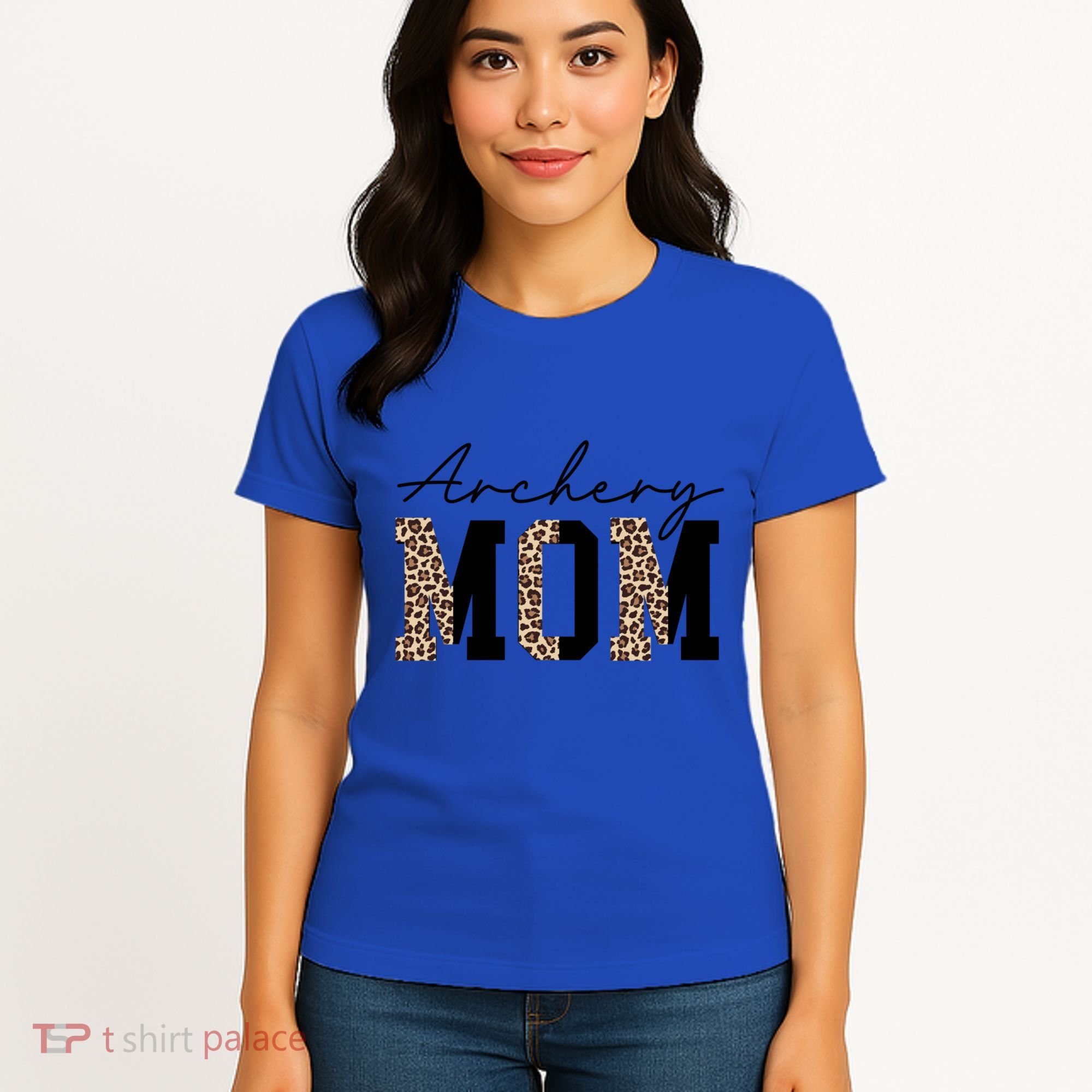 Archery Mom Leopard Archer Archery Mama Proud Parent Hunter Gift Women's T-Shirt