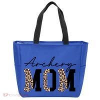 Archery Mom Leopard Archer Archery Mama Proud Parent Hunter Gift Tote Bag thumb 0