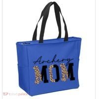 Archery Mom Leopard Archer Archery Mama Proud Parent Hunter Gift Tote Bag thumb 2