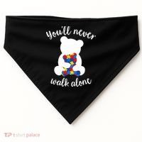 Autism Mom Love Women Autism Awareness Mom Cute Gift USA-Made Doggie Bandana thumb 0
