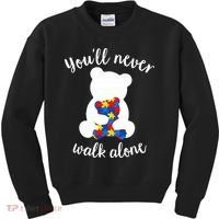 Autism Mom Love Women Autism Awareness Mom Cute Gift Kids Sweatshirt thumb 0