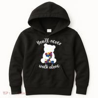 Autism Mom Love Women Autism Awareness Mom Cute Gift Kids Hoodie thumb 0