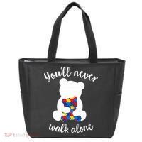 Autism Mom Love Women Autism Awareness Mom Cute Gift Tote Bag thumb 0