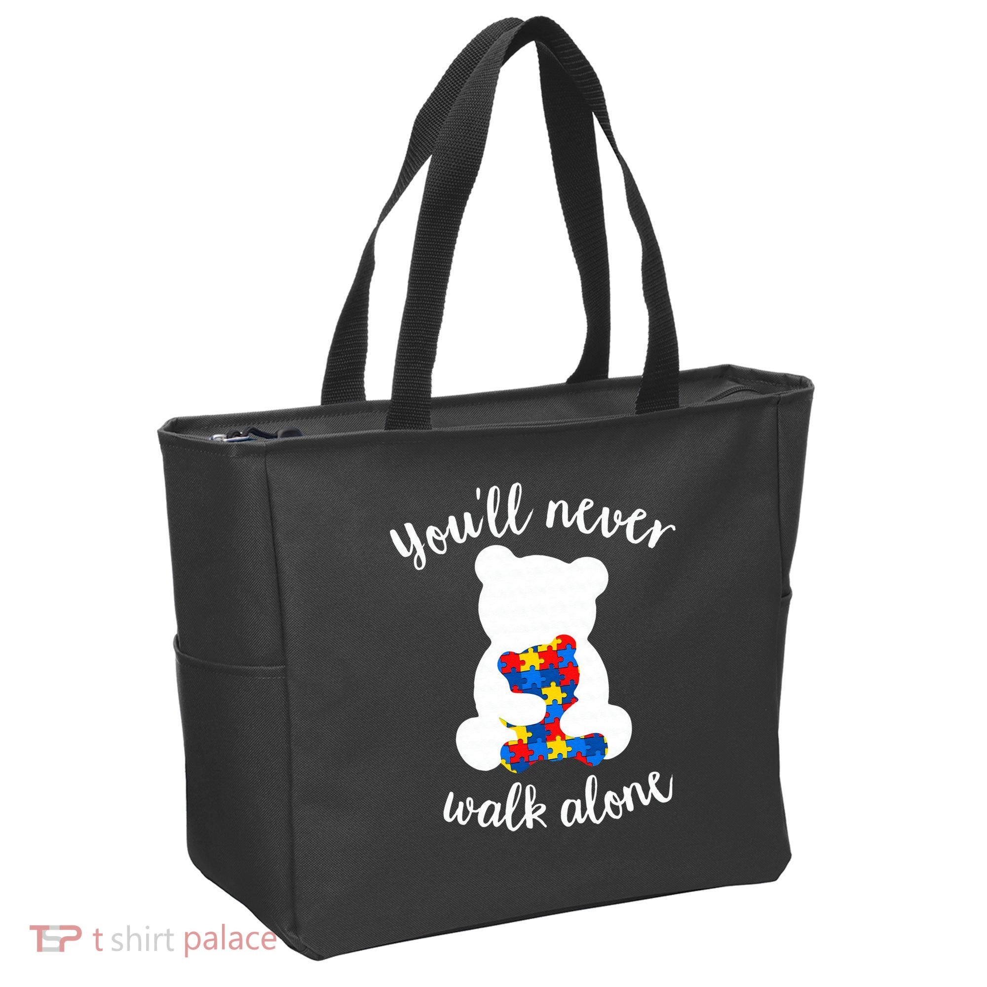 Autism Mom Love Women Autism Awareness Mom Cute Gift Tote Bag