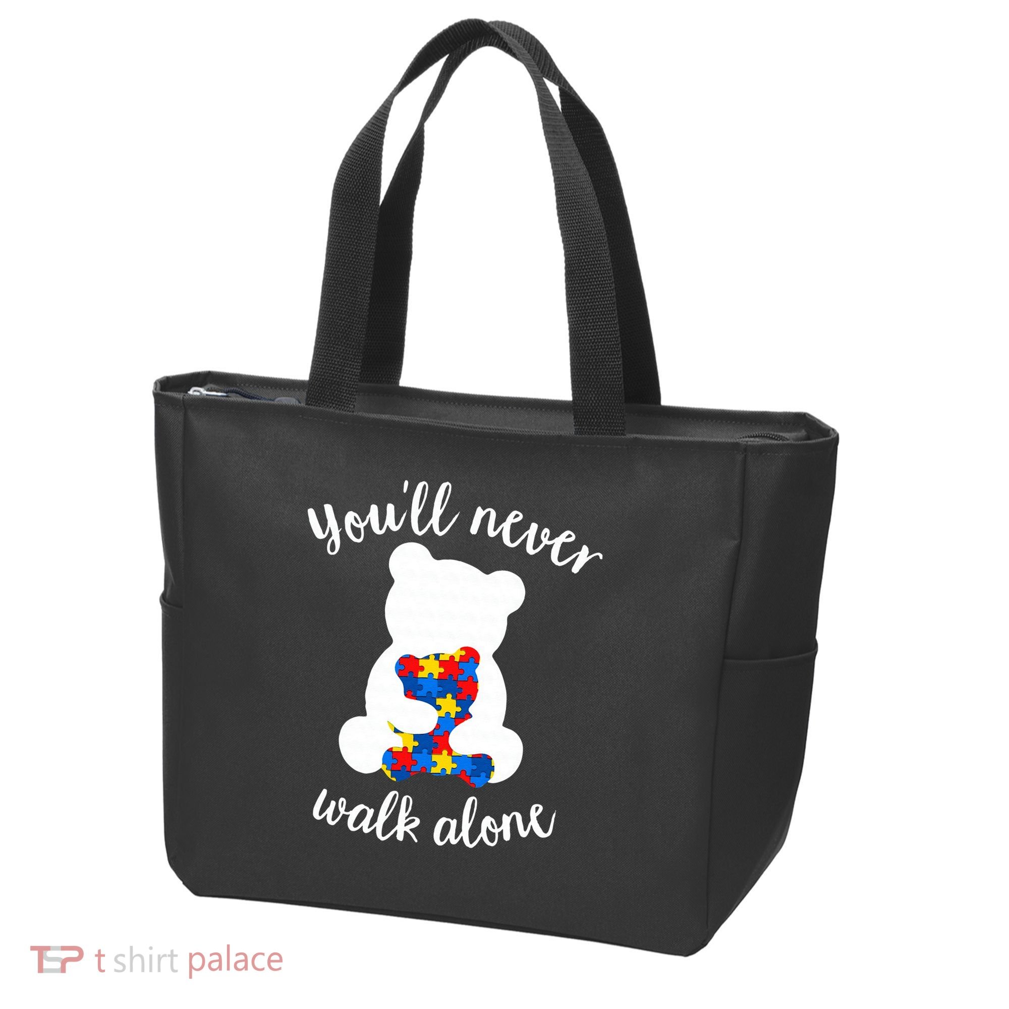 Autism Mom Love Women Autism Awareness Mom Cute Gift Tote Bag