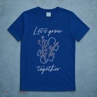 Autism Mom Let's Grow Together Puzzle Piece Autism Awareness Gift T-Shirt thumb 5