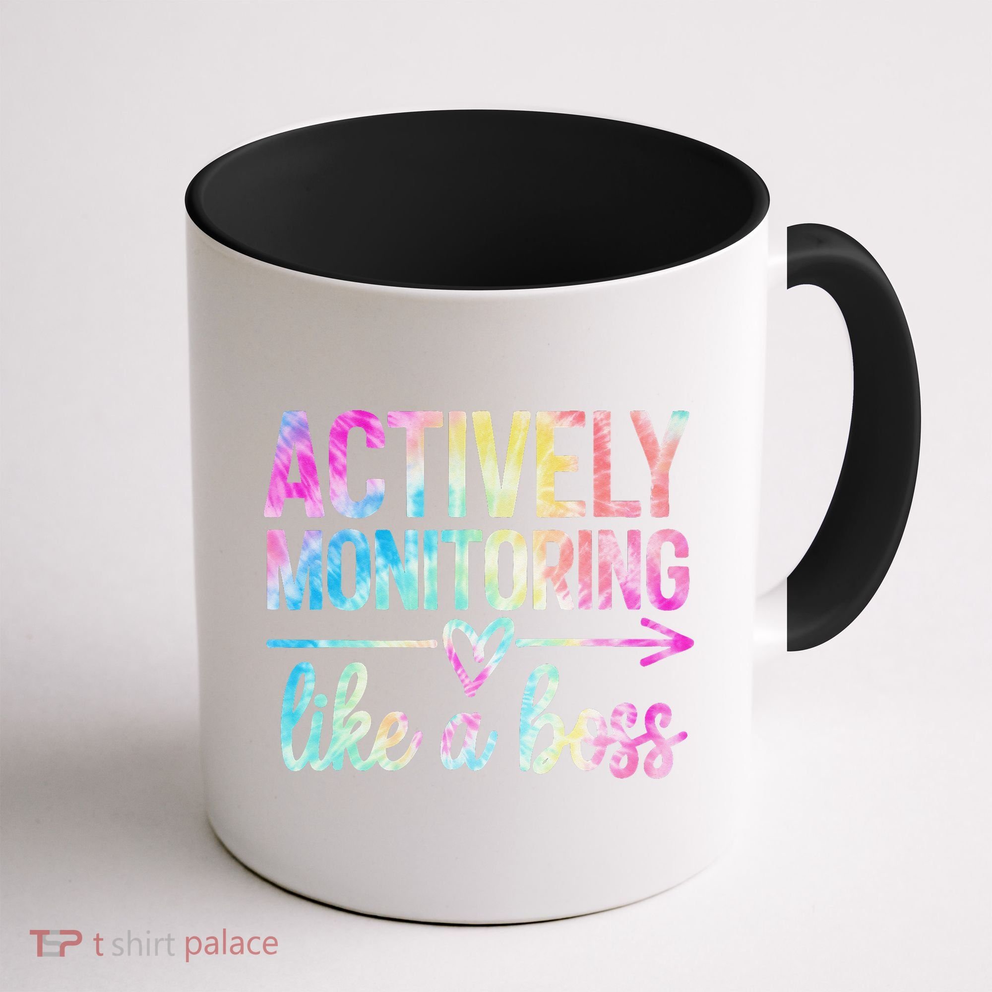 Actively Monitoring Like A Boss State Testing Day Teacher Coffee Mug
