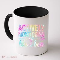 Actively Monitoring Like A Boss State Testing Day Teacher Coffee Mug thumb 0
