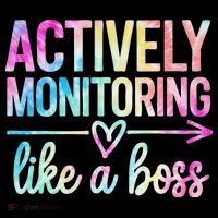 Actively Monitoring Like A Boss State Testing Day Teacher Ornament thumb 1