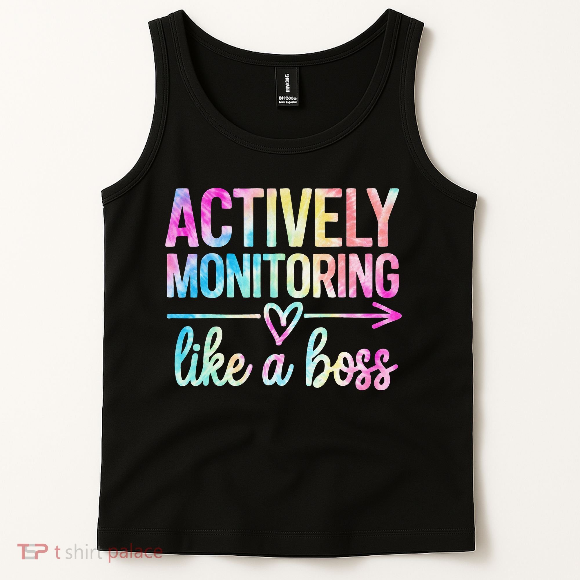 Actively Monitoring Like A Boss State Testing Day Teacher Tank Top