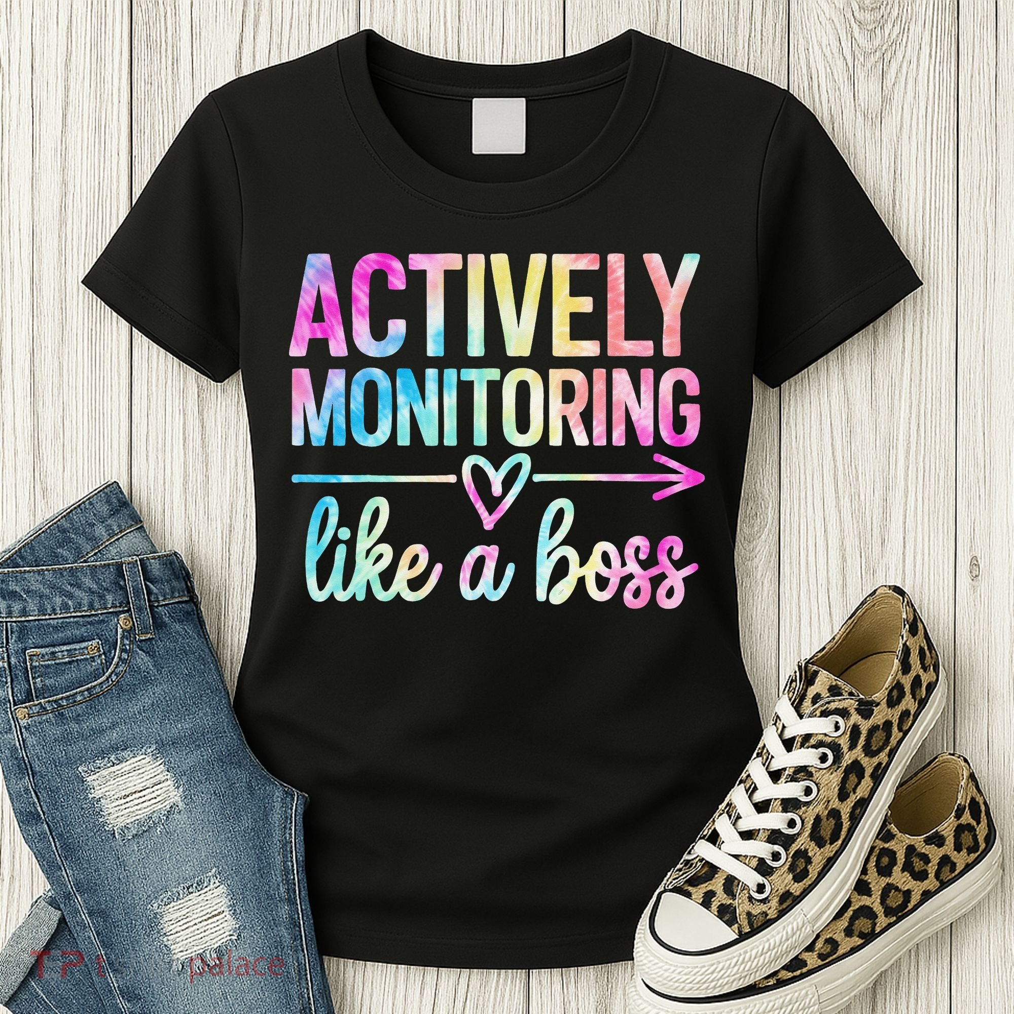 Actively Monitoring Like A Boss State Testing Day Teacher Women's T-Shirt