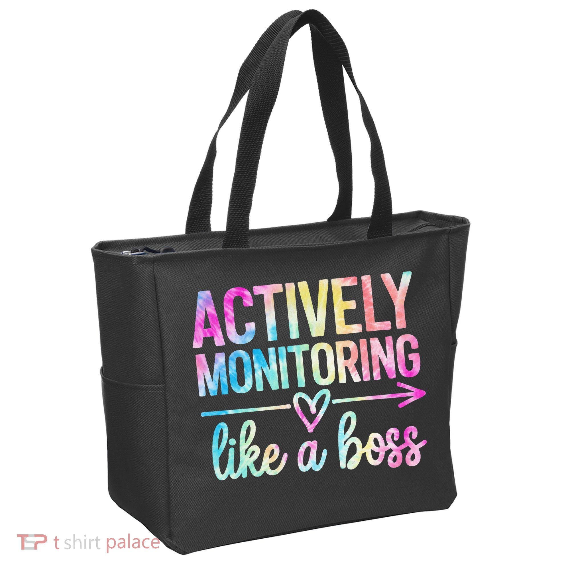 Actively Monitoring Like A Boss State Testing Day Teacher Tote Bag