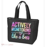 Actively Monitoring Like A Boss State Testing Day Teacher Tote Bag thumb 3