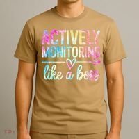 Actively Monitoring Like A Boss State Testing Day Teacher T-Shirt thumb 3