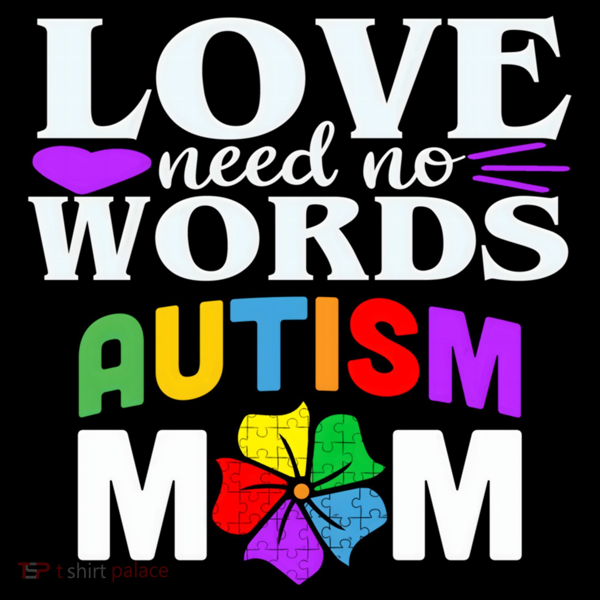 Autism Mom Love Needs No Words Funny Gift Cute Gift Ornament