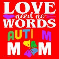 Autism Mom Love Needs No Words Funny Gift Cute Gift Santa Hat thumb 1