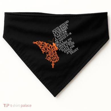 Acute Myeloid Leukemia Warrior USA-Made Doggie Bandana