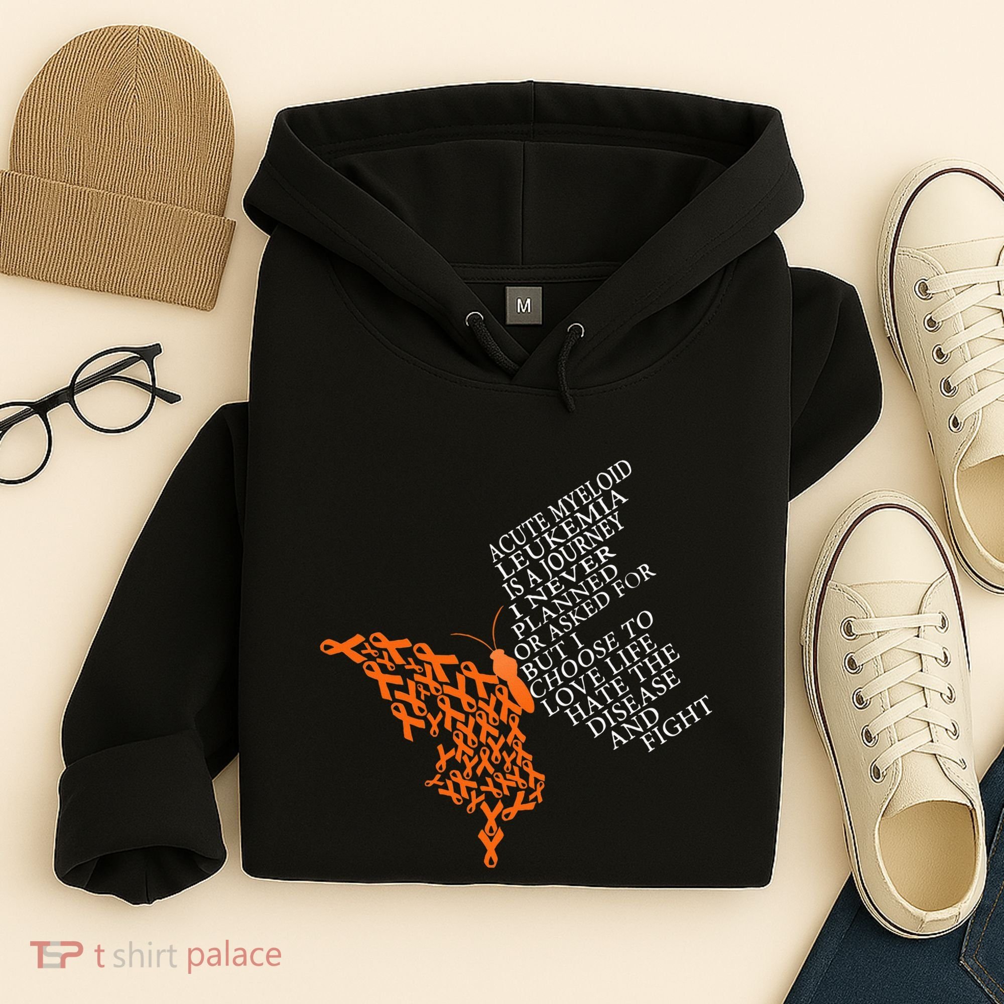 Acute Myeloid Leukemia Warrior Hoodie