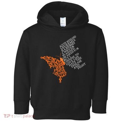 Acute Myeloid Leukemia Warrior Toddler Hoodie