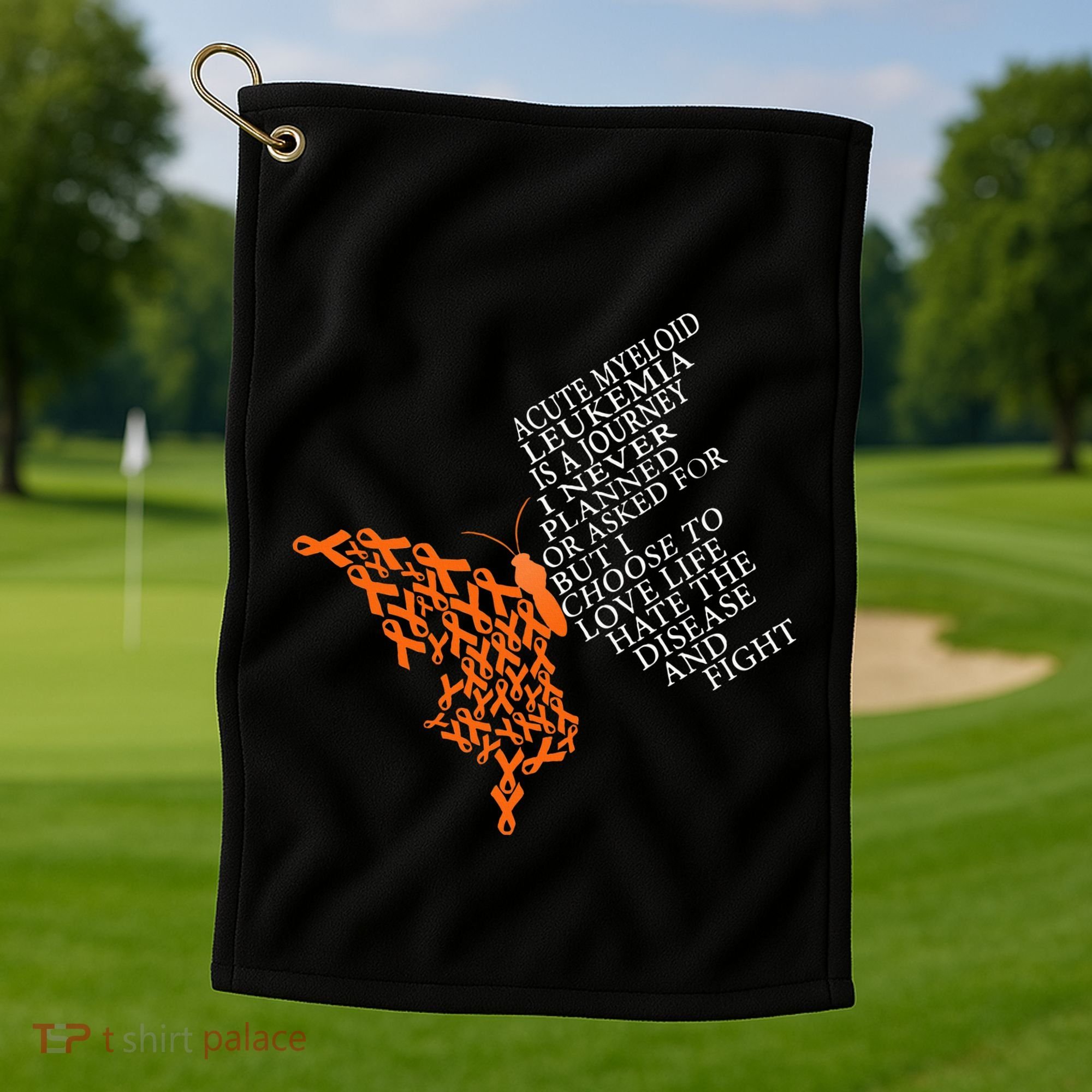 Acute Myeloid Leukemia Warrior Golf Towel