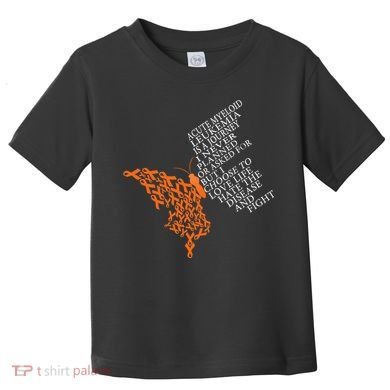 Acute Myeloid Leukemia Warrior Toddler T-Shirt