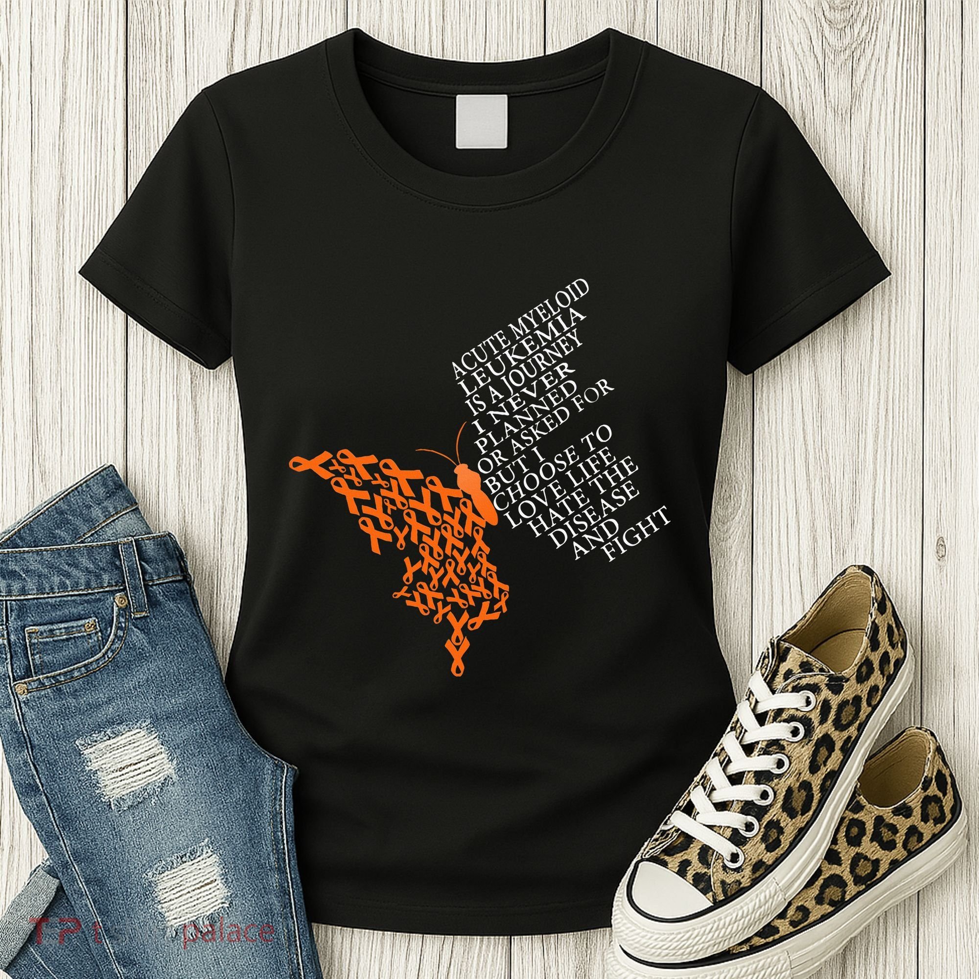 Acute Myeloid Leukemia Warrior Women's T-Shirt